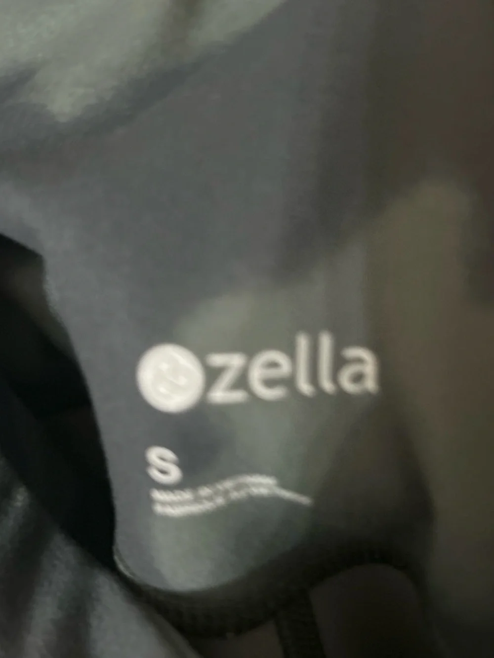 Zella Size Small Black & Gray Camo High-Waist Leggings
